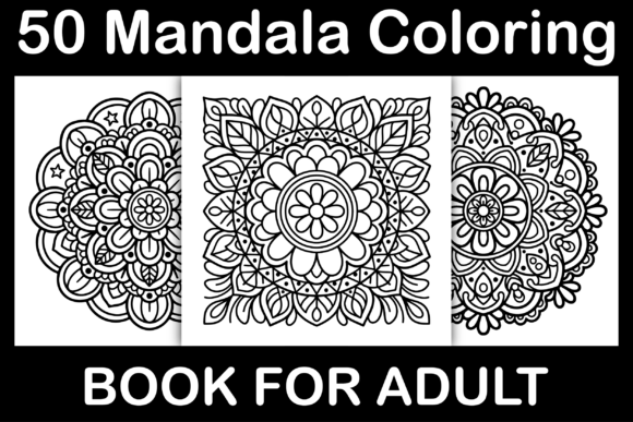 50 Mandala Coloring Pages Graphics