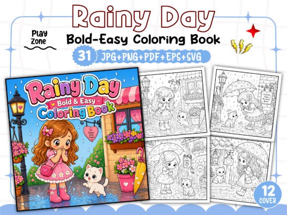 Rainy Day Story Coloring Book