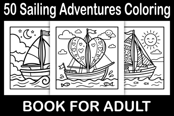Sailing Adventures Coloring Pages Graphics