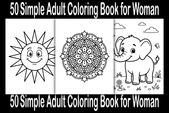 Simple Adult Coloring Pages Graphics