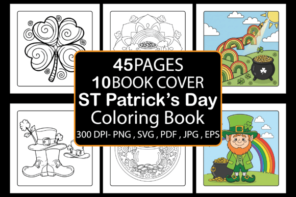 ST Patrick’s Day Coloring Pages & Graphics